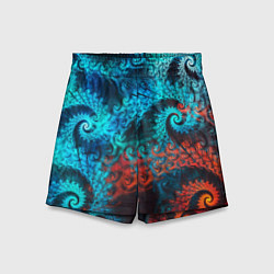 Шорты детские Оптическая абстракция узор, цвет: 3D-принт