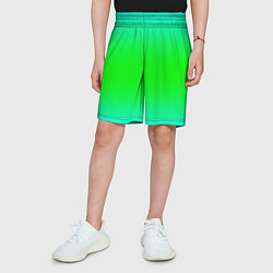 Шорты детские Кислотный градиент текстура, цвет: 3D-принт — фото 2