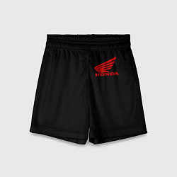 Детские шорты Honda red logo auto steel