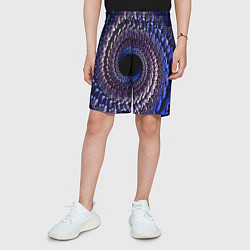 Шорты детские Оптический стиль узор, цвет: 3D-принт — фото 2