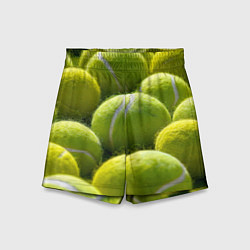 Шорты детские Теннисные мячи, цвет: 3D-принт