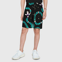 Шорты детские Змейки на охоте, цвет: 3D-принт — фото 2