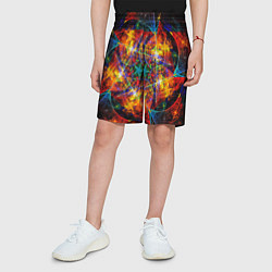 Шорты детские Оптический дым текстура, цвет: 3D-принт — фото 2