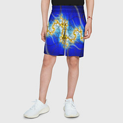 Шорты детские Фрактальный узор мерцание, цвет: 3D-принт — фото 2