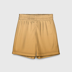 Шорты детские Градиент Коко карамель, цвет: 3D-принт