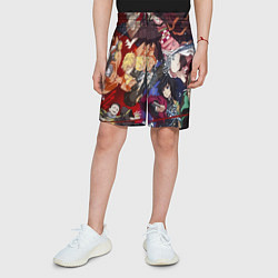 Шорты детские Клинок, рассекающий демонов аниме, цвет: 3D-принт — фото 2
