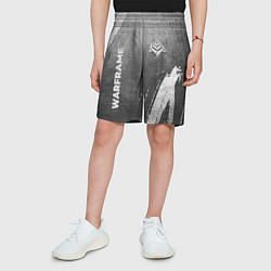 Шорты детские Warframe - grey gradient вертикально, цвет: 3D-принт — фото 2