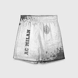 Детские шорты AC Milan - white gradient вертикально