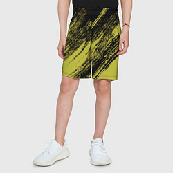 Шорты детские The color is black and yellow, цвет: 3D-принт — фото 2