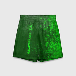 Детские шорты Galatasaray - green gradient по-вертикали