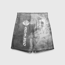 Шорты детские Daewoo - grey gradient по-вертикали, цвет: 3D-принт