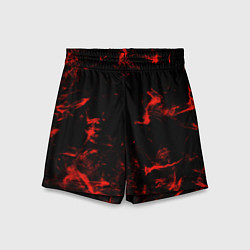 Шорты детские Color red black, цвет: 3D-принт