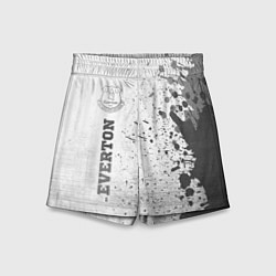 Шорты детские Everton - white gradient по-вертикали, цвет: 3D-принт