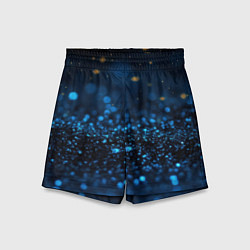 Шорты детские Боке блестяшки на черном, цвет: 3D-принт