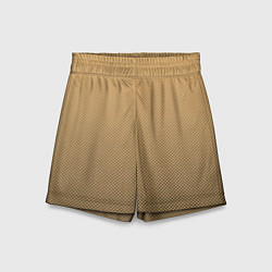 Шорты детские Градиент бежевый текстура, цвет: 3D-принт