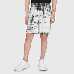 Шорты детские Color black and white, цвет: 3D-принт — фото 2