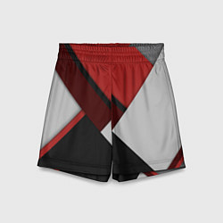 Детские шорты Color black red grey