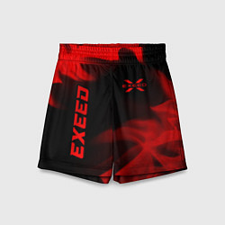 Детские шорты Exeed - red gradient вертикально