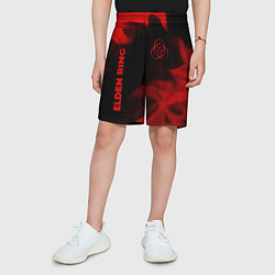 Шорты детские Elden Ring - red gradient вертикально, цвет: 3D-принт — фото 2
