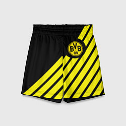 Шорты детские Borussia geometry yellow, цвет: 3D-принт