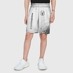 Шорты детские Changan - white gradient вертикально, цвет: 3D-принт — фото 2