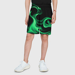 Шорты детские Color green smoke, цвет: 3D-принт — фото 2