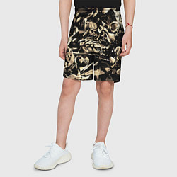 Шорты детские Итальянские мемы с животными, цвет: 3D-принт — фото 2