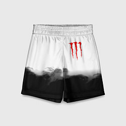 Шорты детские Monster energy splash smoke, цвет: 3D-принт