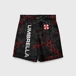 Шорты детские Амбрелла - плиты с подсветкой, цвет: 3D-принт