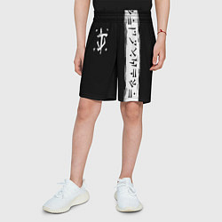 Шорты детские Doom символы марса, цвет: 3D-принт — фото 2