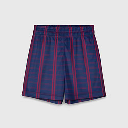 Детские шорты Color blue cage pink stripes