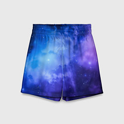 Детские шорты Неоновый яркий космос