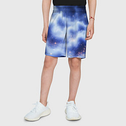 Шорты детские Сине-голубая волшебная дымка, цвет: 3D-принт — фото 2