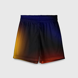 Шорты детские Color black red blue, цвет: 3D-принт