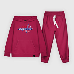 Костюм хлопковый детский Washington Capitals, цвет: маджента