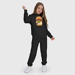 Костюм хлопковый детский Мопс-бургер, цвет: черный — фото 2