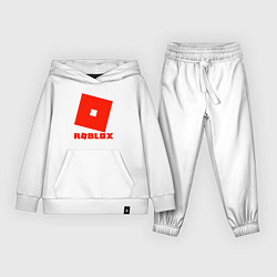Костюм хлопковый детский Roblox Logo, цвет: белый