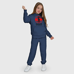 Костюм хлопковый детский Karate Kyokushin, цвет: тёмно-синий — фото 2
