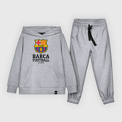 Костюм хлопковый детский Barcelona Football Club, цвет: меланж