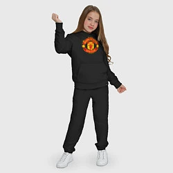 Костюм хлопковый детский Манчестер Юнайтед Роналду 2021, цвет: черный — фото 2