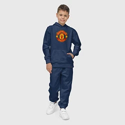 Костюм хлопковый детский Манчестер Юнайтед Роналду 2021, цвет: тёмно-синий — фото 2