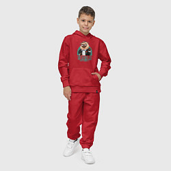 Костюм хлопковый детский Мопс в костюме, цвет: красный — фото 2