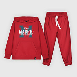Костюм хлопковый детский Team Madrid, цвет: красный