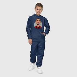 Костюм хлопковый детский Златан - Милан, цвет: тёмно-синий — фото 2