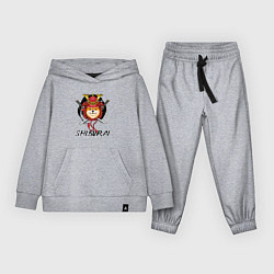 Костюм хлопковый детский Shiburai, цвет: меланж