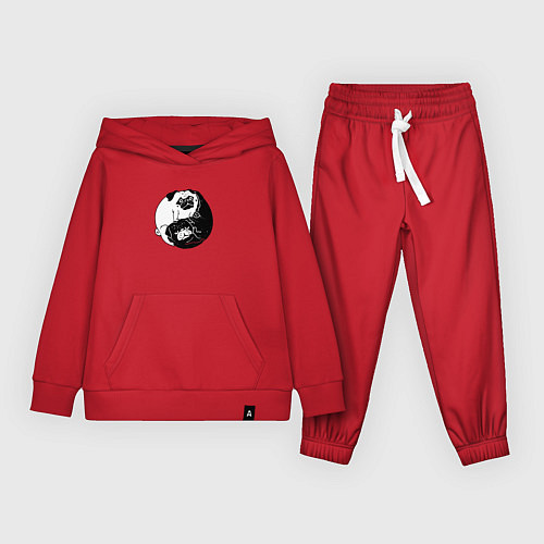 Детский костюм Собачий Инь Янь / Красный – фото 1