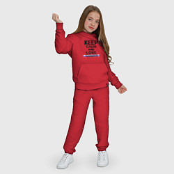 Костюм хлопковый детский Keep calm Ivanovo Иваново, цвет: красный — фото 2