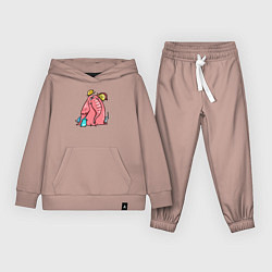 Детский костюм Розовая слоника со слонятами
