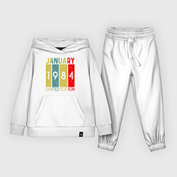 Костюм хлопковый детский 1984 - Январь, цвет: белый