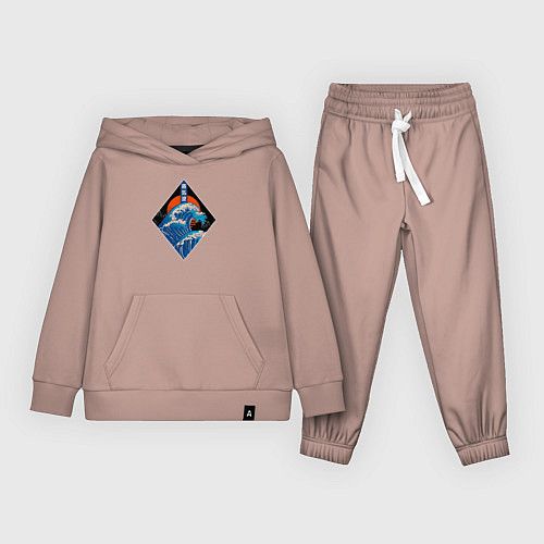 Детский костюм Шторм на закате / Пыльно-розовый – фото 1